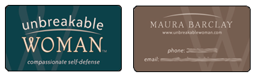 Unbreakable Woman biz card